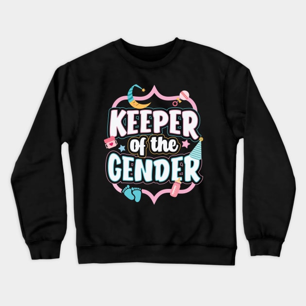 Gender Reveal Keeper of the Gender Crewneck Sweatshirt by aneisha